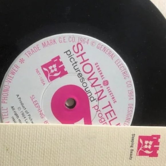 Lot of 5 Vintage 1960's GE Show N Tell Viewer Picturesound Program Toy Records - Picture 3 of 7